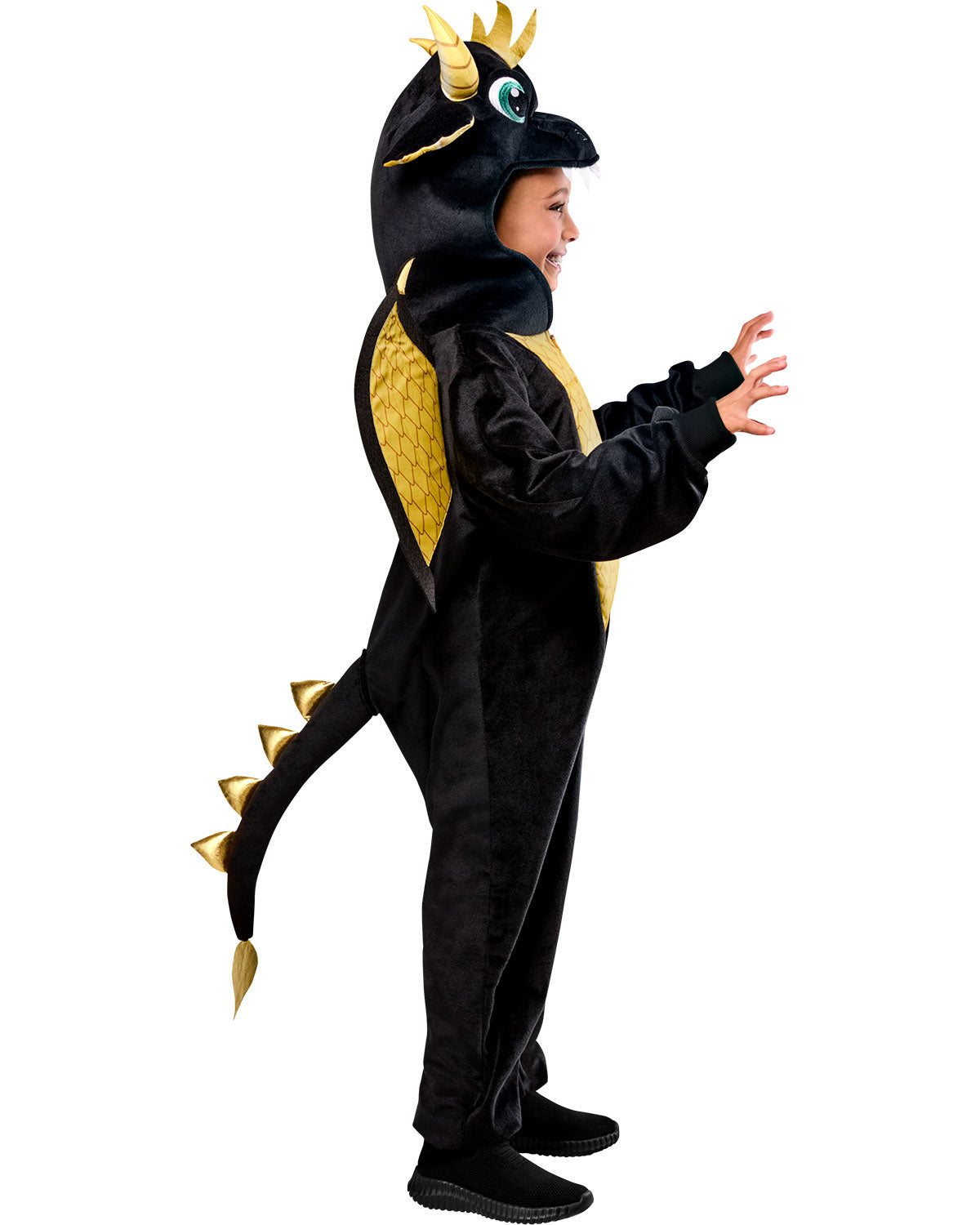Black Dragon Zipsters Child Costume by HalloweenStore.com