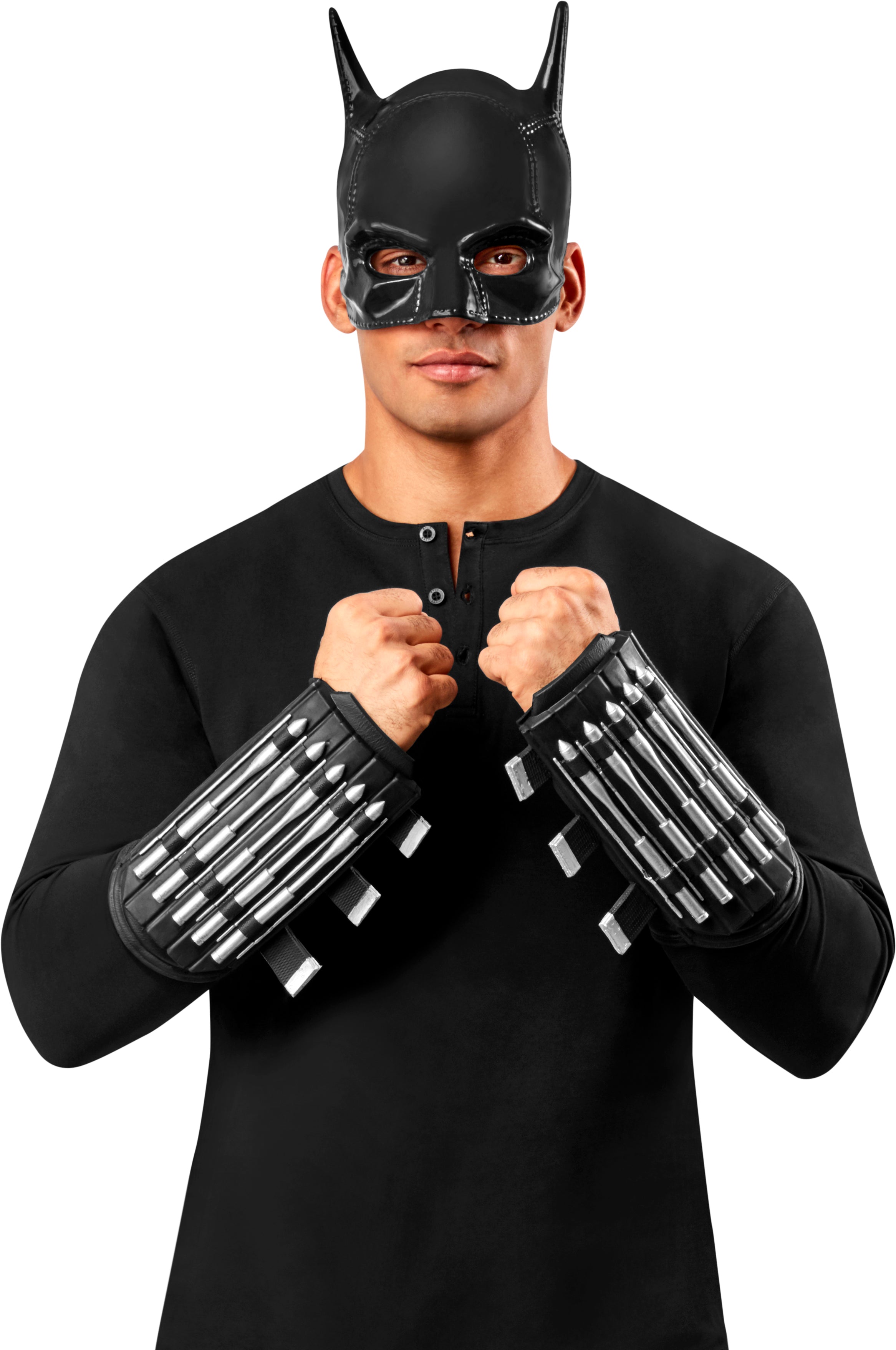 The Batman Gauntlets Adult Officially Licensed by HalloweenStore.com