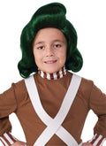 Willy Wonka and the Chocolate Factory Green Oompa Loompa Child Wig by HalloweenStore.com