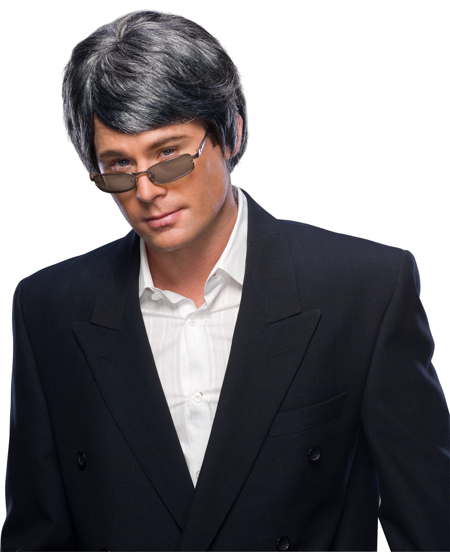 Millionaire Character Wig, Grey, One Size by HalloweenStore.com