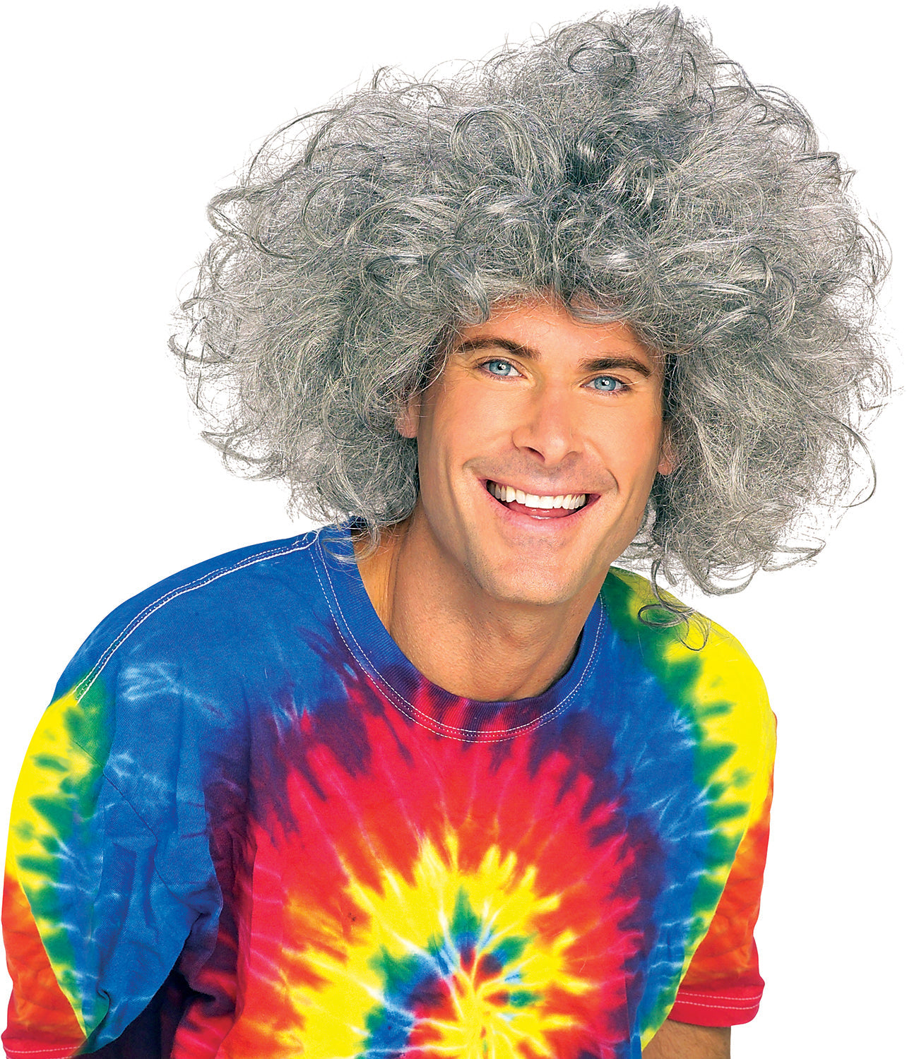 Bad Hair Day Einstein Adult Crazy Gray Wig by HalloweenStore.com