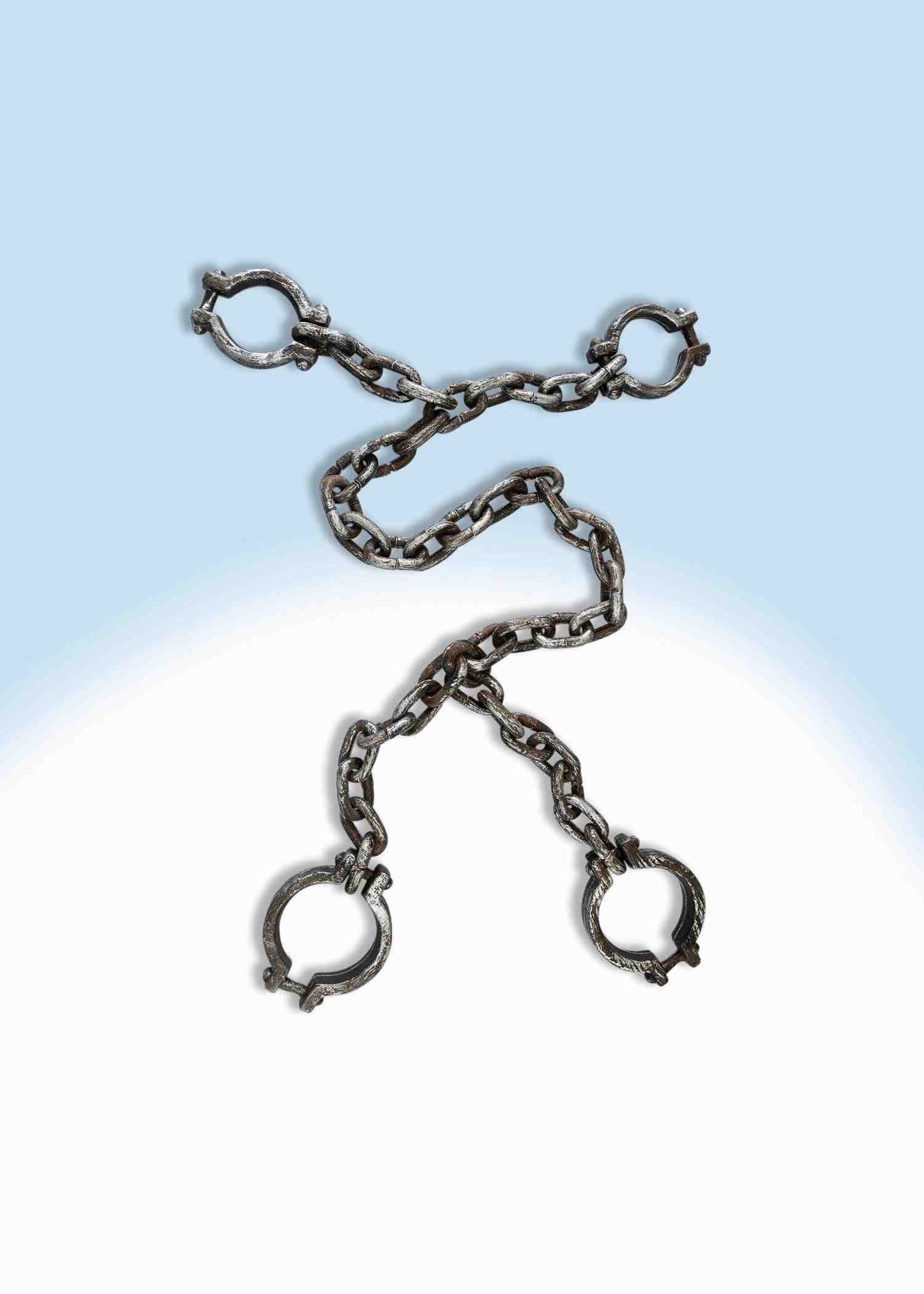 Jumbo Prison Hand and Leg Shackles Accessory by HalloweenStore.com