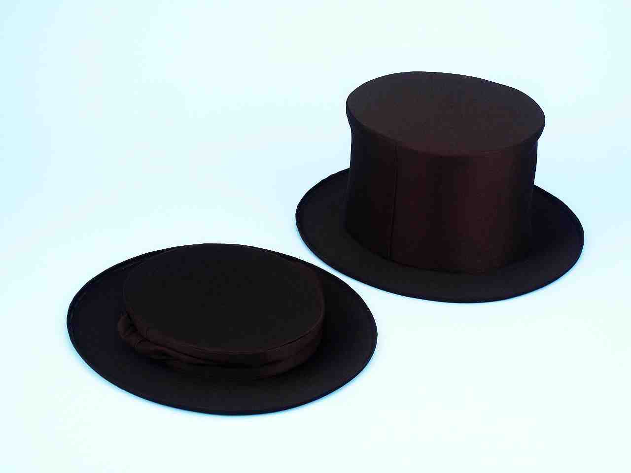 Magic Collapsible Magician Black Top Hat by HalloweenStore.com