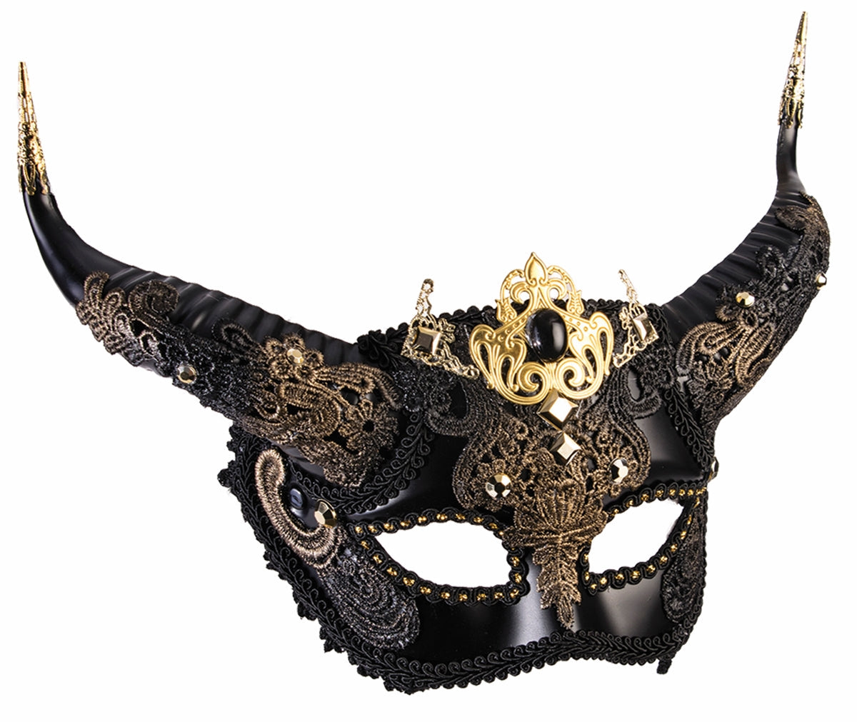 Faun Mythical Creature Elegant Deluxe Mask by HalloweenStore.com