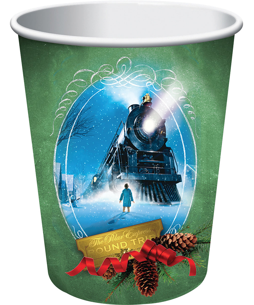 The Polar Express Party Cups Christmas Decorations 8 Count by HalloweenStore.com