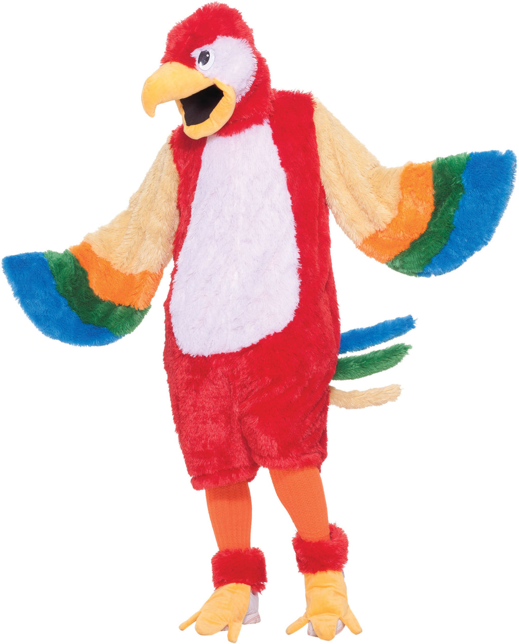 Parrot Mascot Adult Tropical Bird Costume by HalloweenStore.com