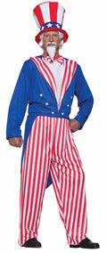 Uncle Sam Patriotic July 4th Plus Size Adult Costume by HalloweenStore.com