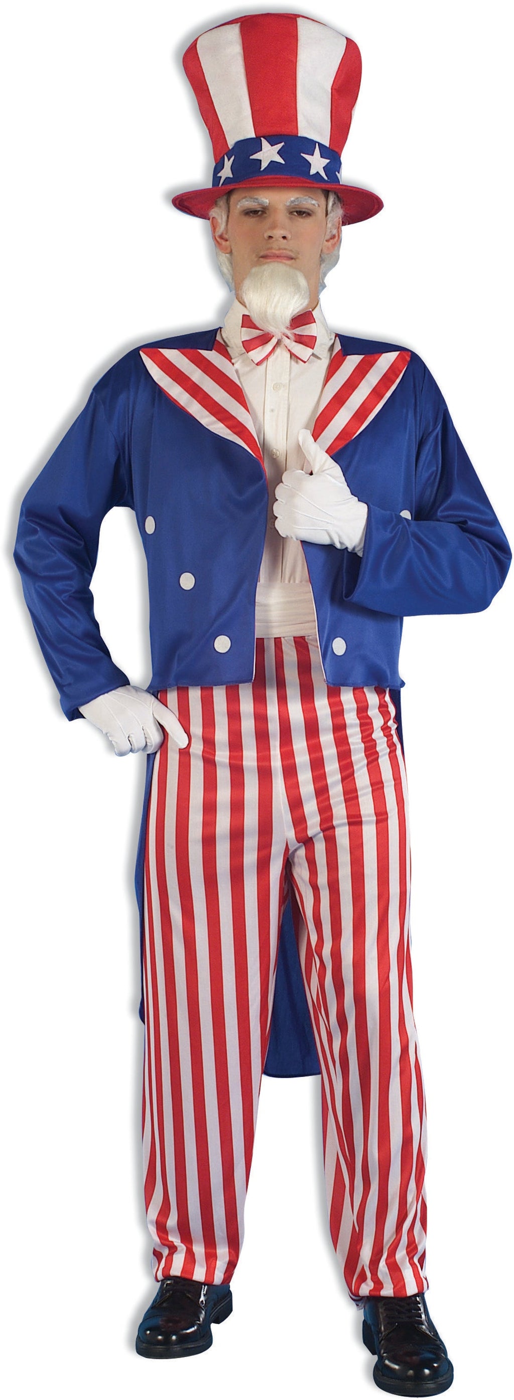 Uncle Sam Deluxe Patriotic July 4th Adult Costume by HalloweenStore.com