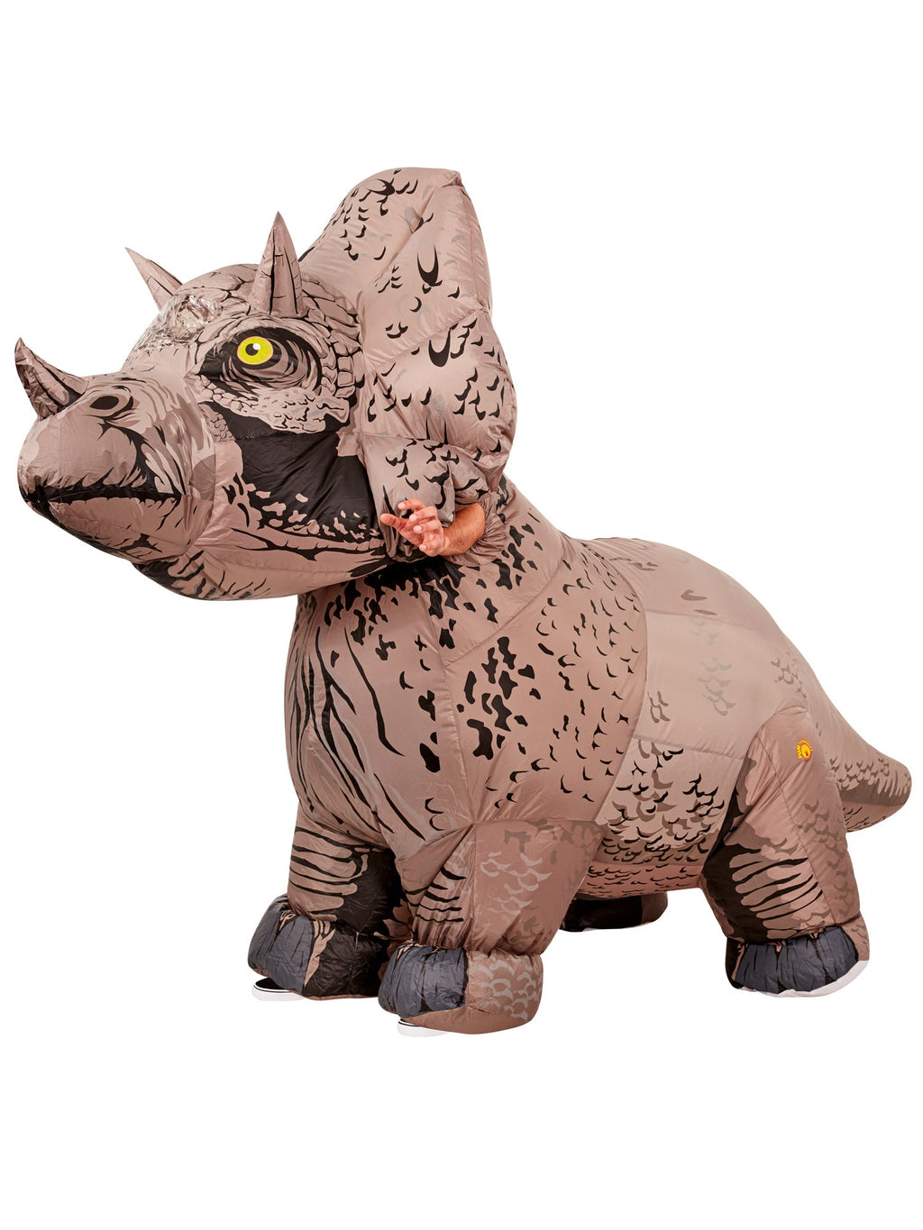 Triceratops Dinosaur Costume Adult Inflatable by HalloweenStore.com