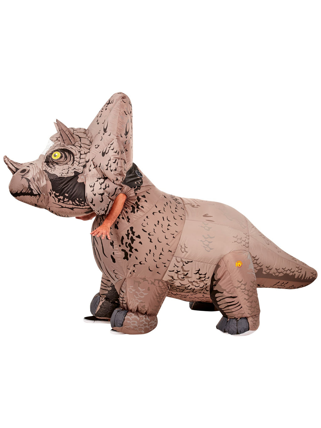 Triceratops Dinosaur Costume Adult Inflatable by HalloweenStore.com