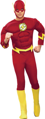 The Flash Muscle Chest Deluxe Adult Costume by HalloweenStore.com