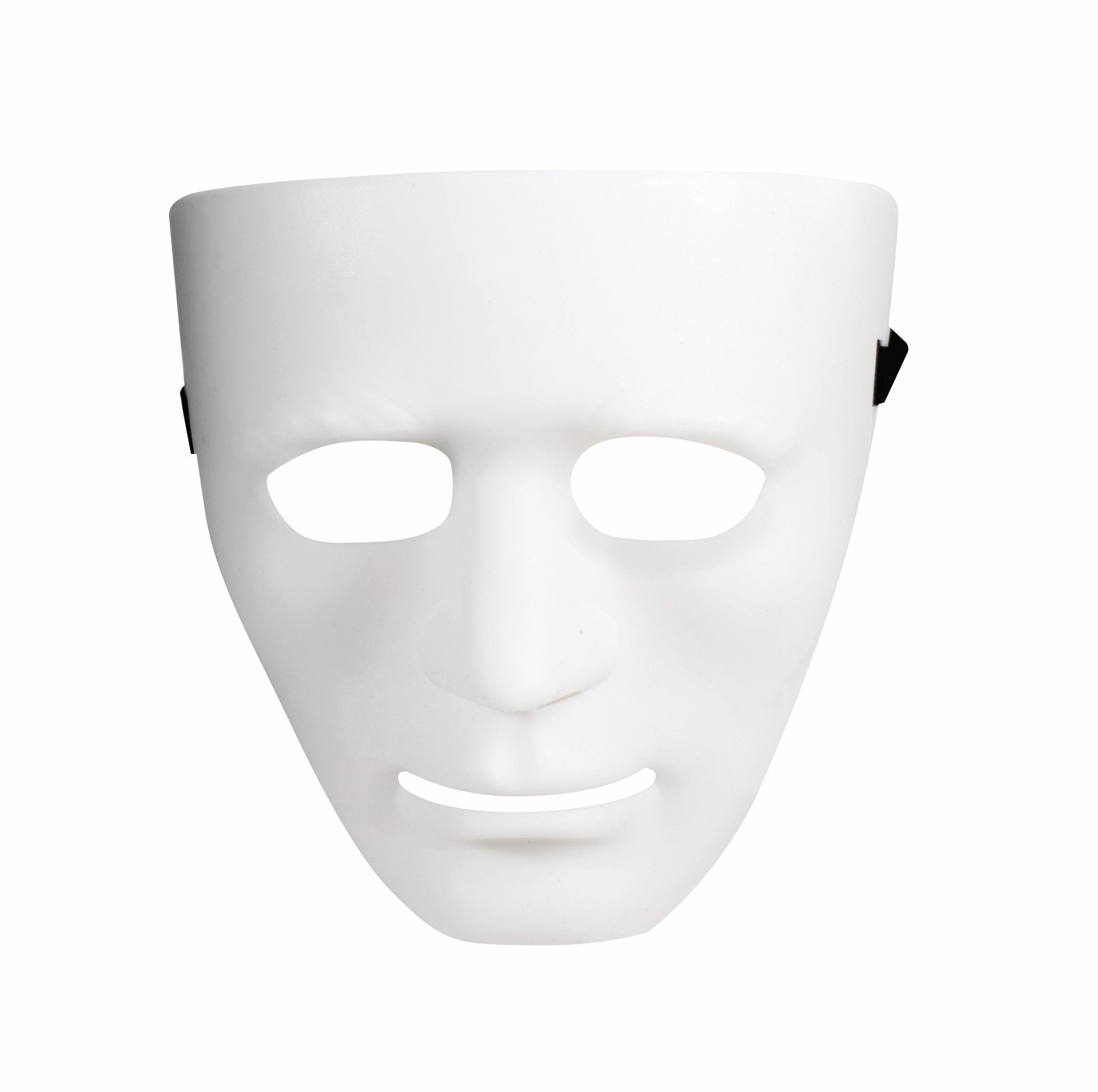 Blank White Costume Mask Plastic by HalloweenStore.com