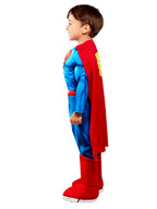 Superman Deluxe Muscle Jumpsuit Toddler Costume Officially Licensed by HalloweenStore.com
