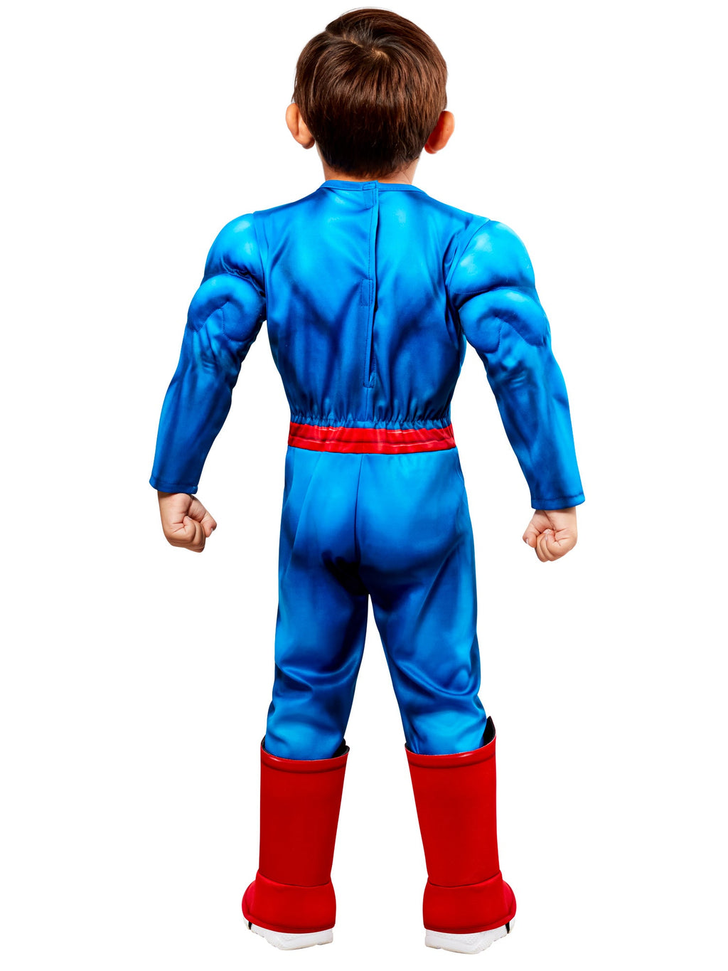 Superman Deluxe Muscle Jumpsuit Toddler Costume Officially Licensed by HalloweenStore.com