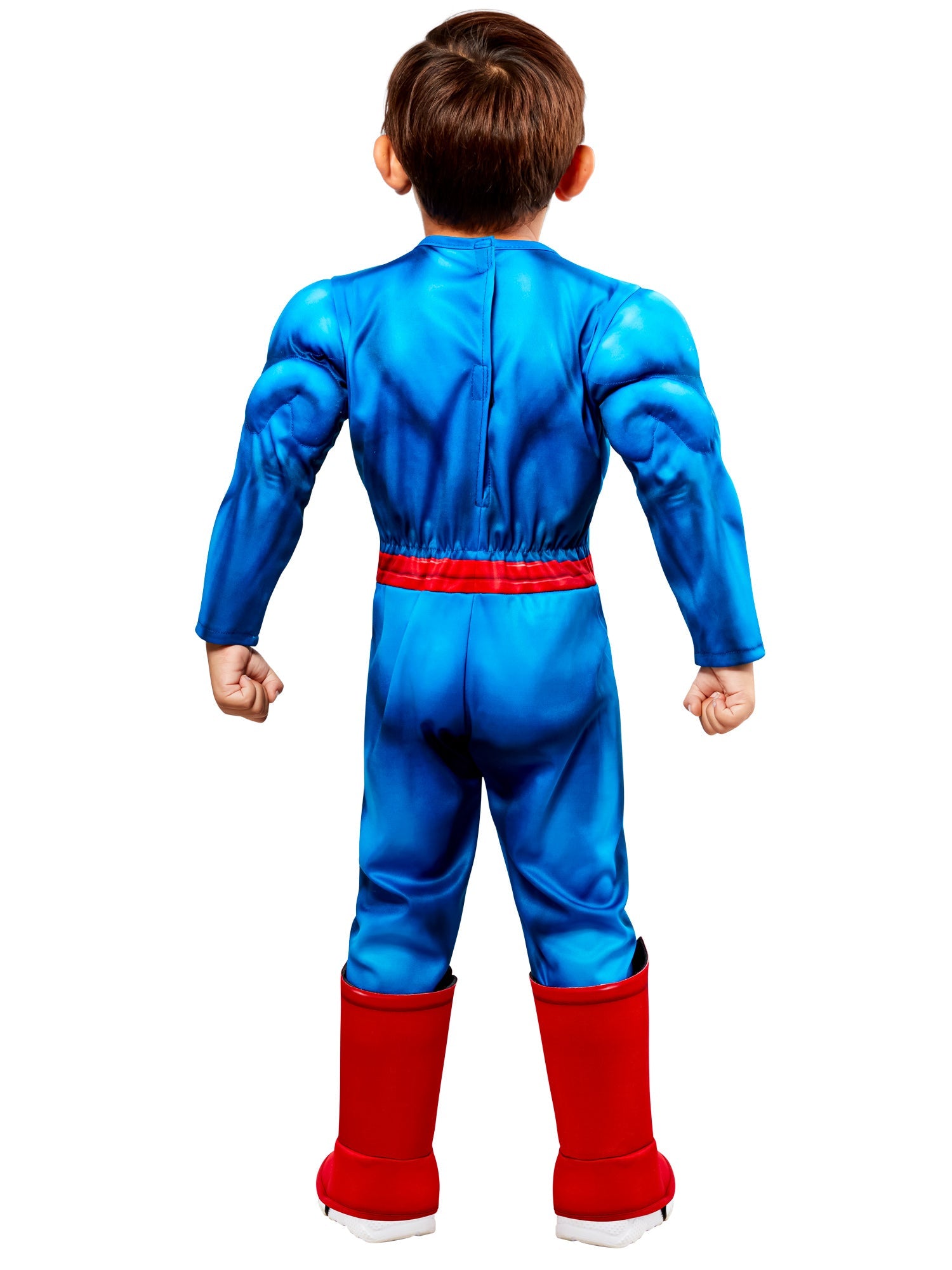 Superman Deluxe Muscle Jumpsuit Toddler Costume Officially Licensed by HalloweenStore.com