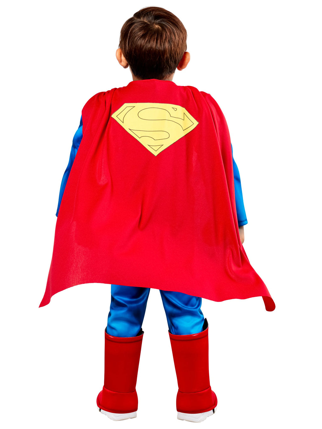 Superman Deluxe Muscle Jumpsuit Toddler Costume Officially Licensed by HalloweenStore.com
