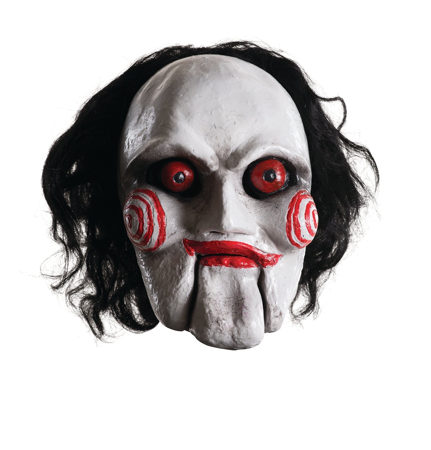 Rubie's Jigsaw Billy Adult Overhead Mask With Hair Saw by HalloweenStore.com