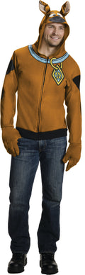 Scooby Doo Hoodie With Attached Gloves Adult X-Large Rubie's Costume by HalloweenStore.com