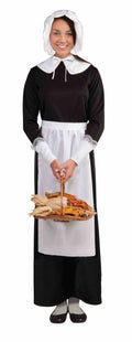 Pilgrim Costume Adult Accessory Set Bonnet, Collar, Cuffs and Apron by HalloweenStore.com
