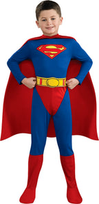 DC Comic Superman Boys Costume With Cape Large by HalloweenStore.com
