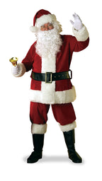 Ultra Deluxe Santa Claus Suit Adult Costume by HalloweenStore.com