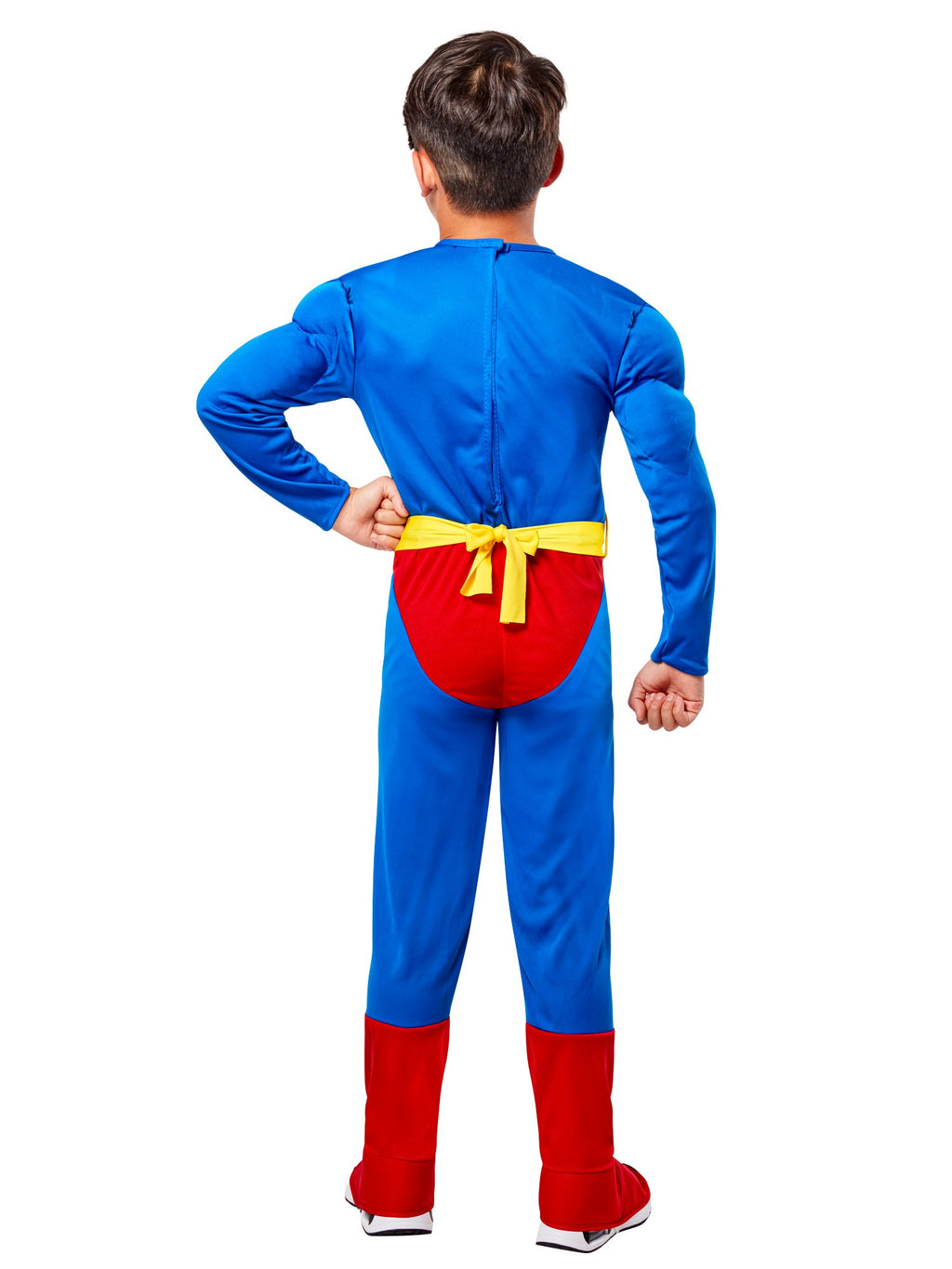 Deluxe Superman Muscle Chest Costume With Cape Child by HalloweenStore.com