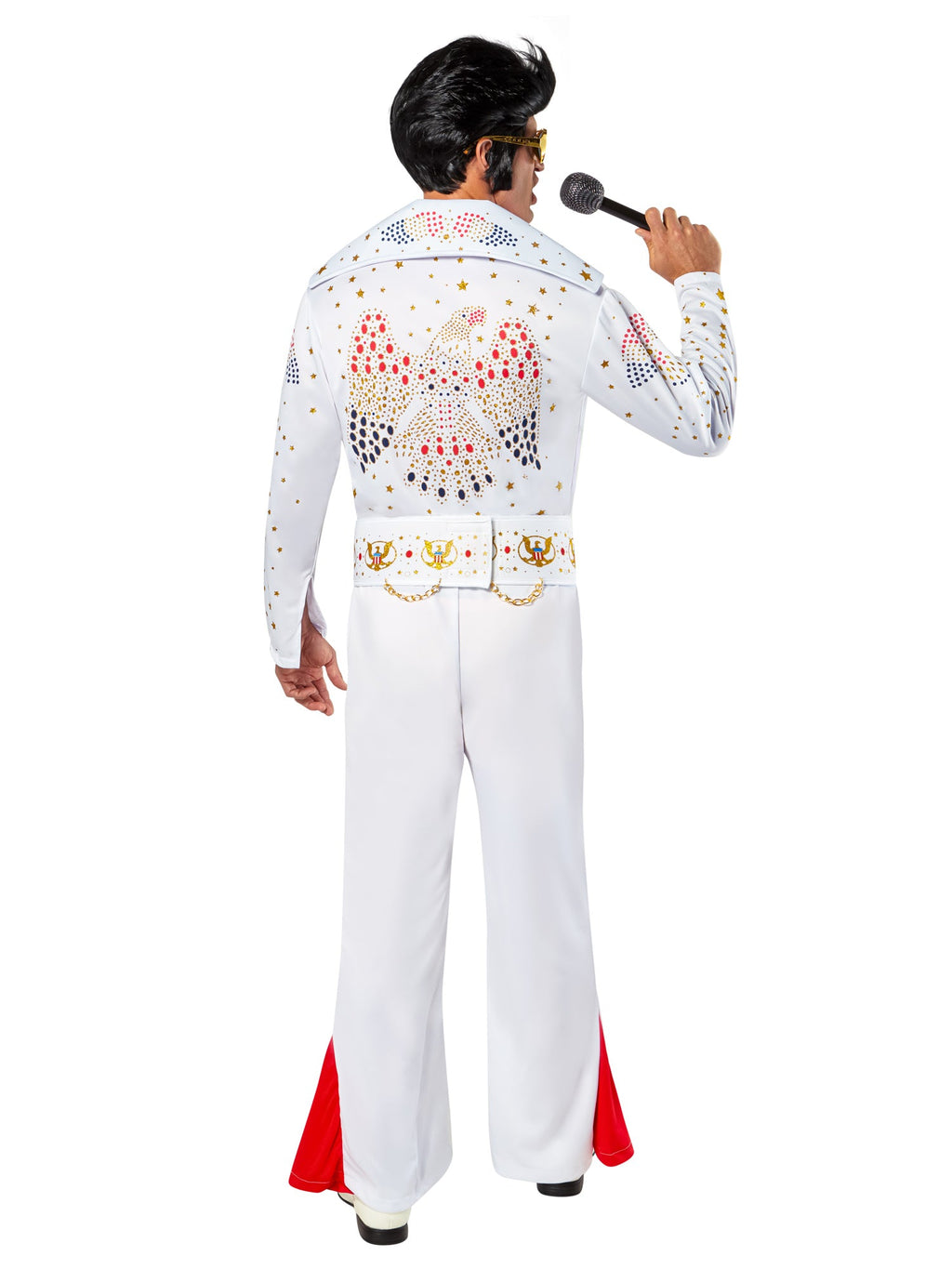 Aloha Deluxe Elvis White Jumpsuit Adult X-Large by HalloweenStore.com