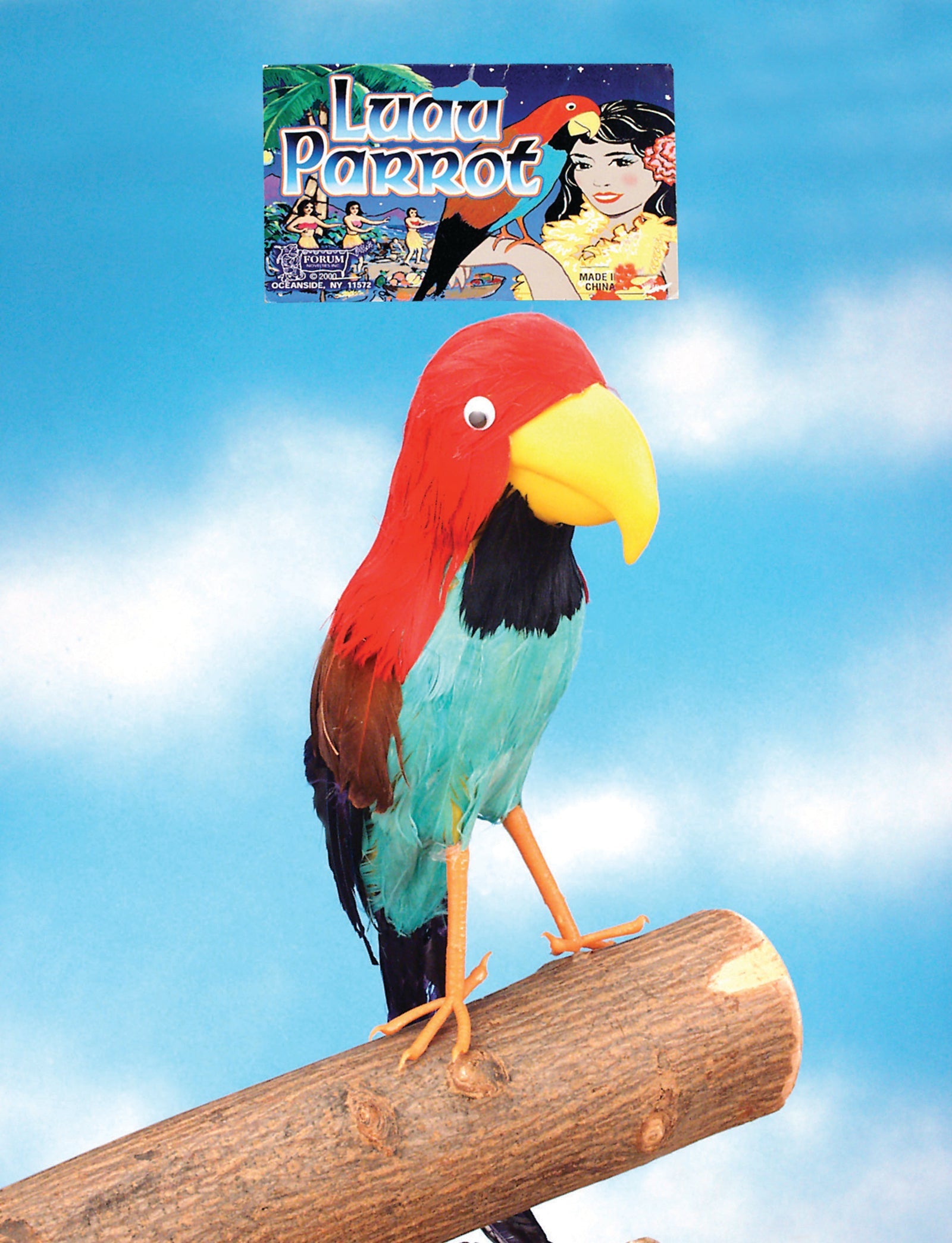 Colorful Feathered Bird Pirate Parrot Prop Shoulder Sitter by HalloweenStore.com