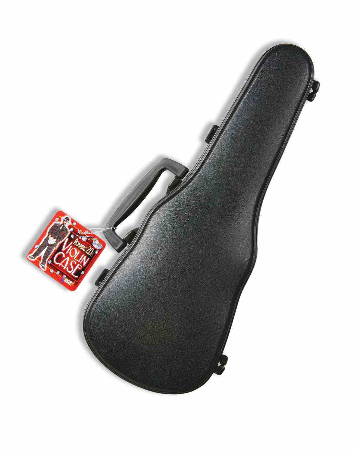 Roaring 20's 15" Violin Case Gangster Handbag Black Plastic by HalloweenStore.com