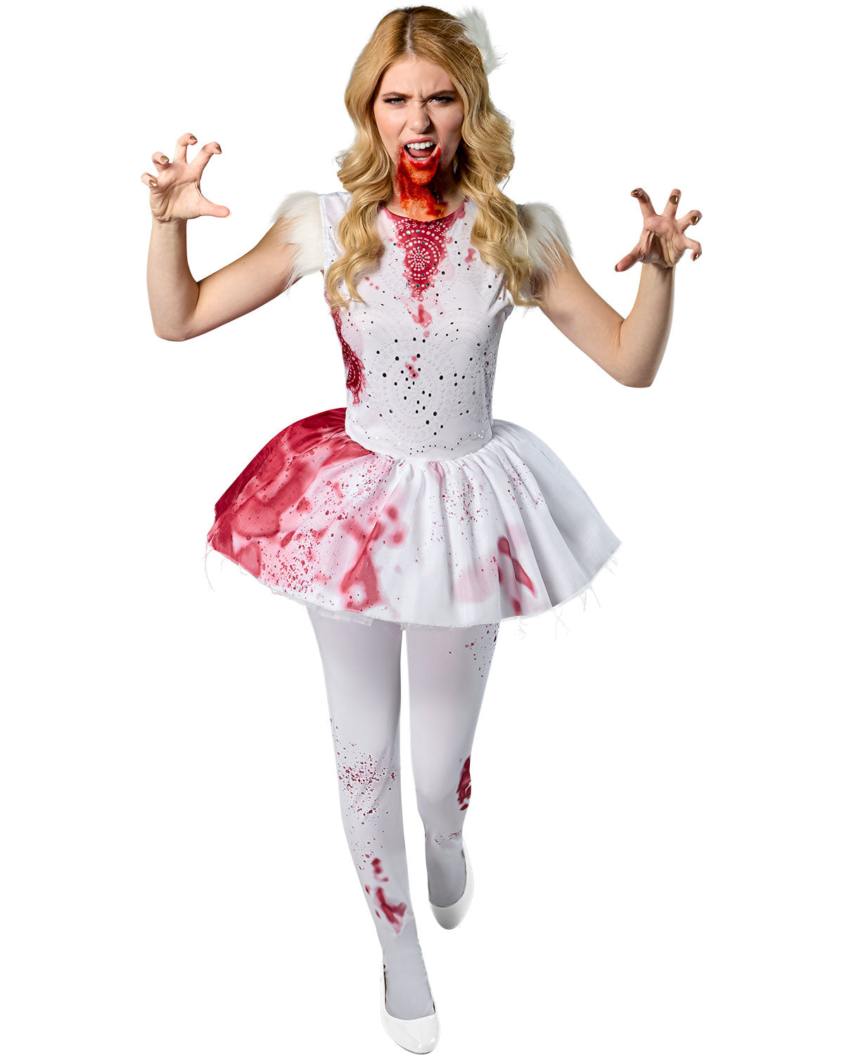 Abducted Abigail Bloody Tutu Dress Horror Ballerina Adult Costume by HalloweenStore.com