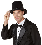 Super Deluxe Felt Black Top Hat Adult by HalloweenStore.com