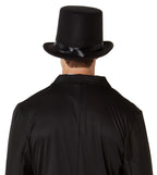 Super Deluxe Felt Black Top Hat Adult by HalloweenStore.com