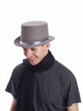 Super Deluxe Felt Gray Top Hat Adult by HalloweenStore.com