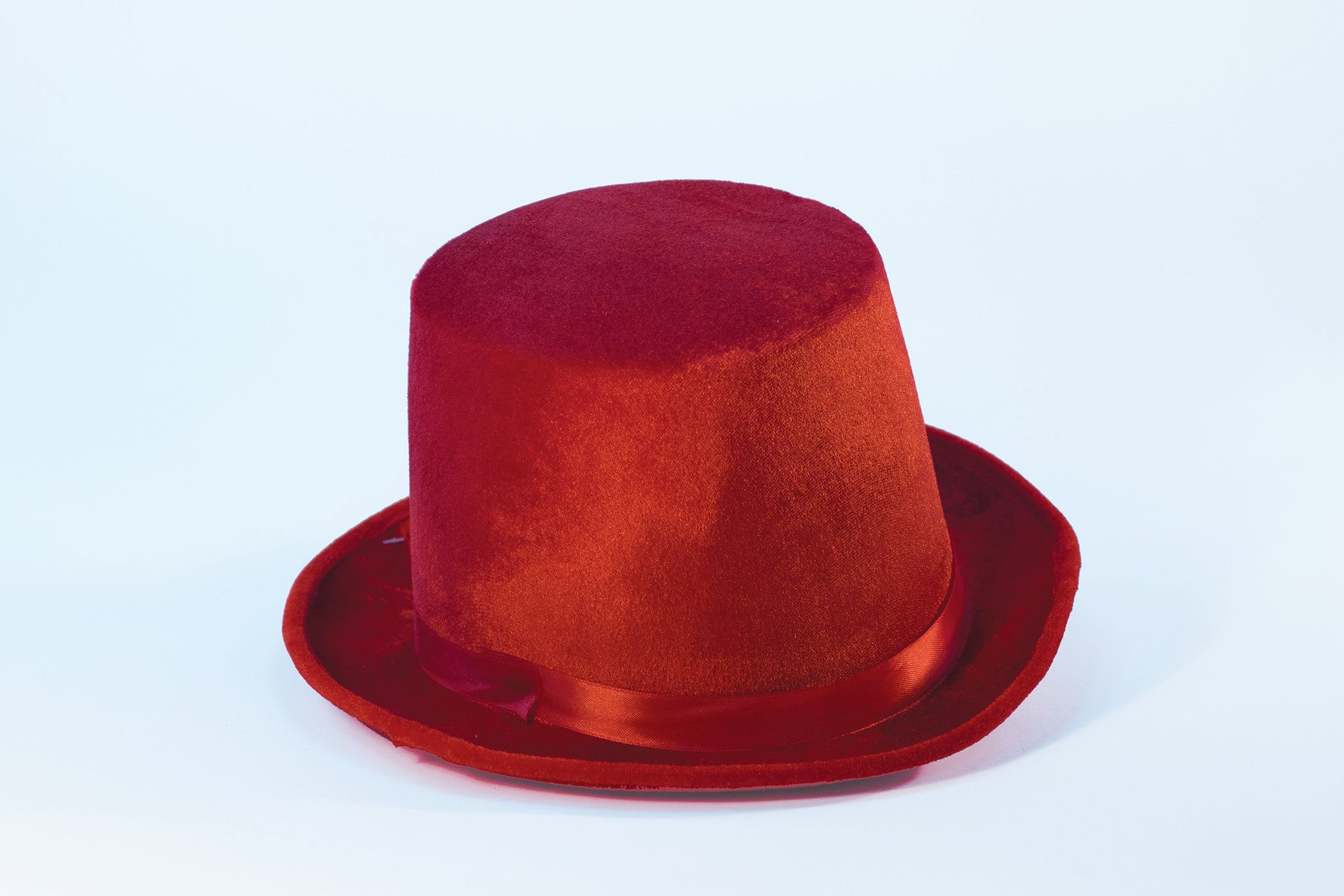 Deluxe Felt Red Top Hat by HalloweenStore.com