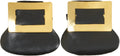 Gold Colonial Shoe Buckles Pilgrim Witch by HalloweenStore.com