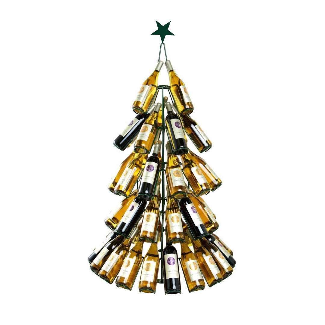 Christmas Tree Wine Rack, 60 Rack Spaces by Masquerade